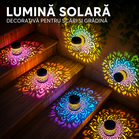 Decor Solar cu Proiectie Multicoloră