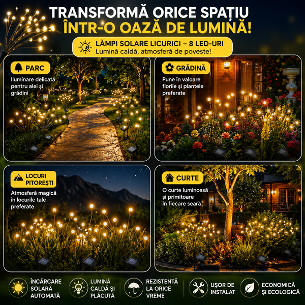Lămpi Solare Magice pentru Grădină