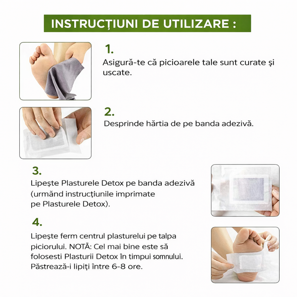 Plasturi Detox pentru Picioare