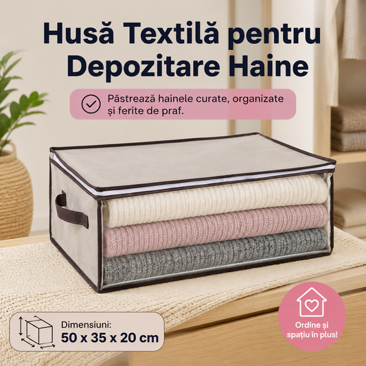 Husa Textila pentru Depozitare Haine