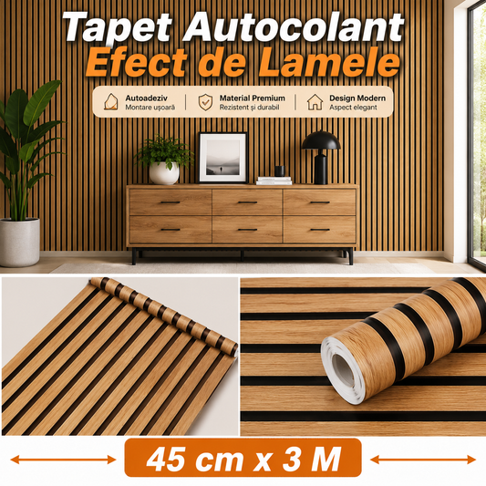 Tapet Autocolant  Efect  Lamele