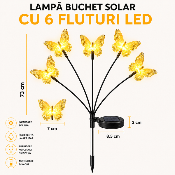 Lămpi Solare Decorative Fluturi
