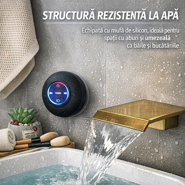 Boxă Portabilă Bluetooth cu Lumină