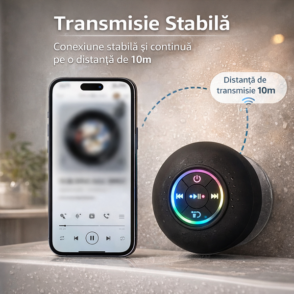 Boxă Portabilă Bluetooth cu Lumină