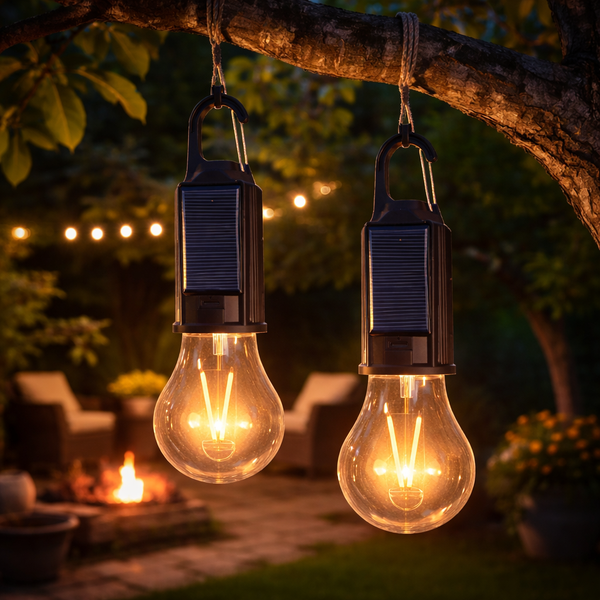 Lampa de Camping Solar Retro