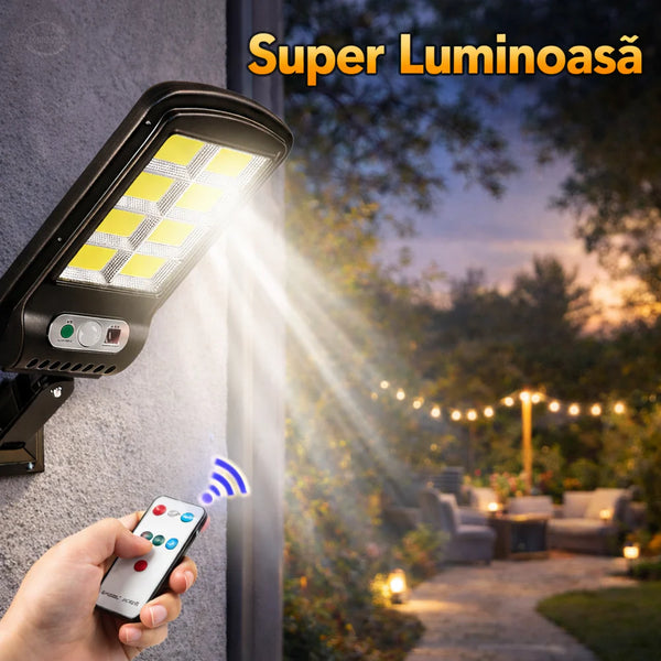 Lampa Solară Puternică pentru Grădină