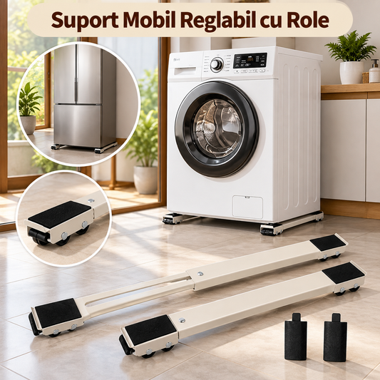 Suport Mobil Reglabil cu Role
