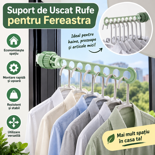 Suport de Uscat Rufe  Fereastra
