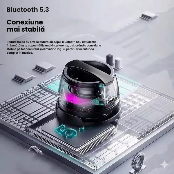 Boxă Compactă cu Lumină RGB
