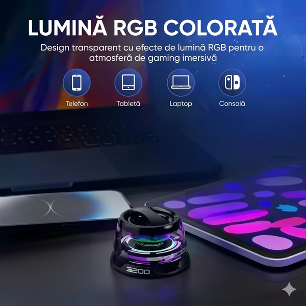 Boxă Compactă cu Lumină RGB