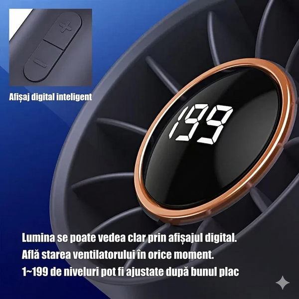 Ventilator Portabil Turbo Răcoritor