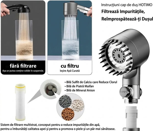 Duș Relaxant cu Filtru Ionizat