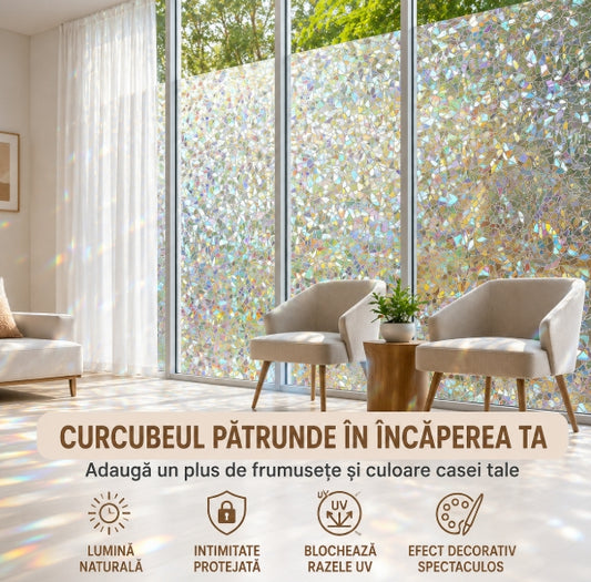 Folie Curcubeu pentru Geamuri