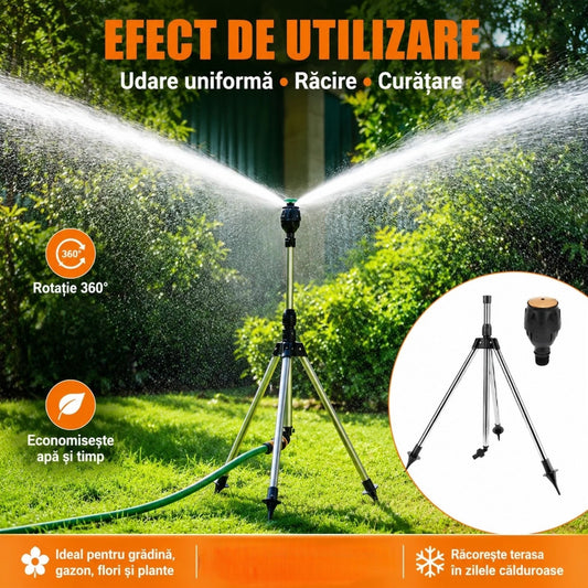 Aspersor Rotativ cu Trepied