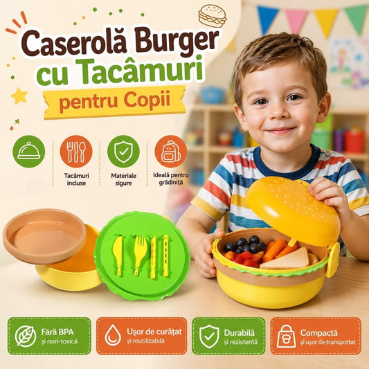 Caserola Burger cu Tacamuri